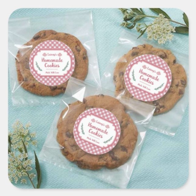 Redonda Pegatina de Galletas Caseras (Subido por el creador)