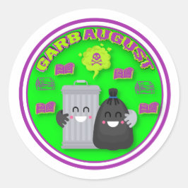 Redonda Pegatina de GarbAugust