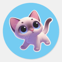 pegatina de gato siamés lindo