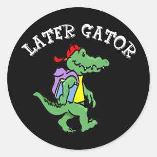 Redonda Pegatina de Gator posterior