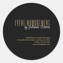 Pegatina de gestión de eventos de negocio de marca