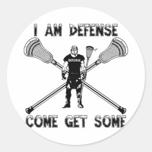 Redonda Pegatina de GetSome de la defensa de LaCrosse