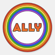 PEGATINA de GLBT Ally
