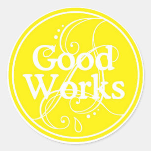 Redonda Pegatina de Good Works