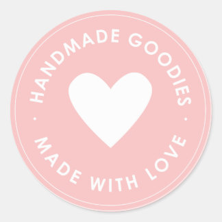 Redonda Pegatina de Goodies hechos a mano