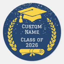 Pegatina de graduación de la promoción de 2026 en 