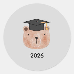 Redonda Pegatina de graduación personalizada Año persona