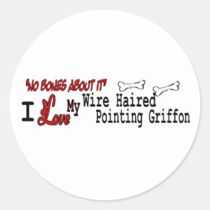 Redonda Pegatina de Griffon con hilo dental