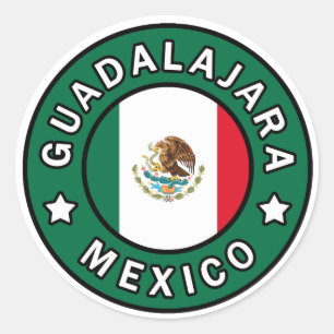 Redonda Pegatina de Guadalajara México