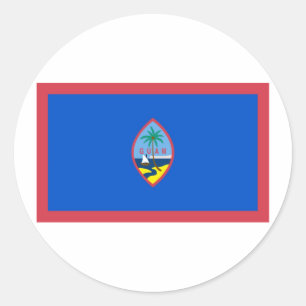 Redonda Pegatina de Guam