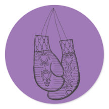 Pegatina de guantes de boxeo