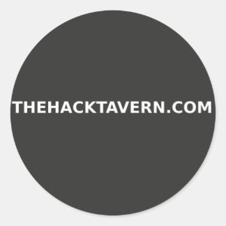 Redonda Pegatina de Hack Tavern Dot Com