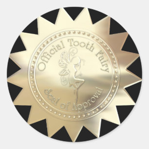 Redonda Pegatina de hadas dentales - SRF