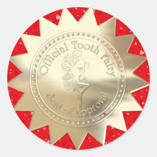 Redonda Pegatina de hadas dentales - SRF