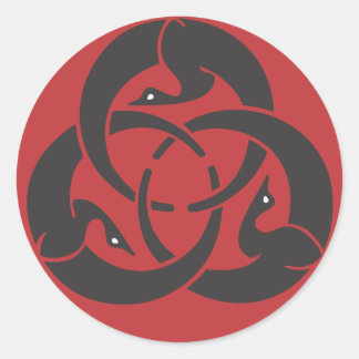 Redonda Pegatina de Hagakure Round