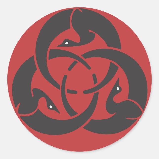 Redonda Pegatina de Hagakure Round (Anverso)