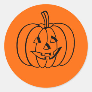 Redonda Pegatina de Halloween
