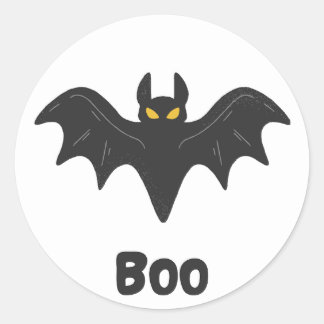Redonda Pegatina de Halloween Bat