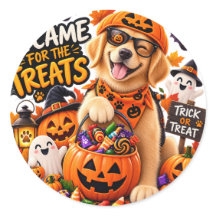 Pegatina de Halloween de temporada espeluznante –