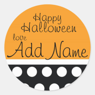 Redonda Pegatina de Halloween Treat Bag