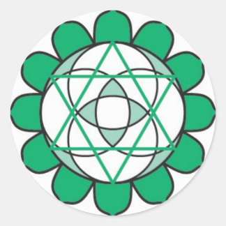 Redonda Pegatina de Heart Chakra