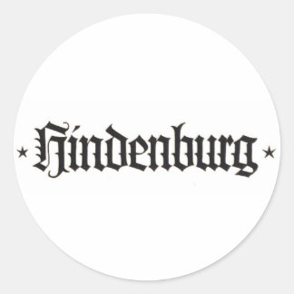 Redonda Pegatina de Hindenburg