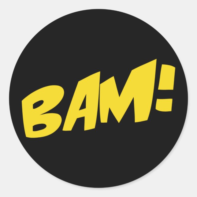 Redonda Pegatina de historietas (Anverso)