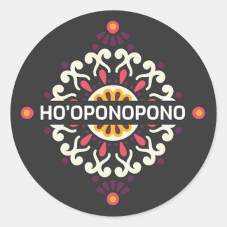 Redonda Pegatina de Ho’oponopono