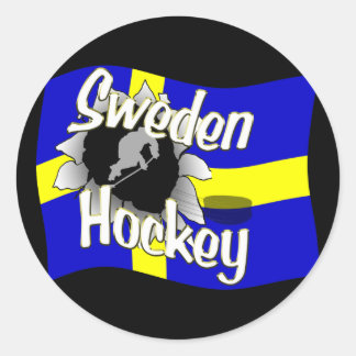 Redonda Pegatina de hockey de Suecia
