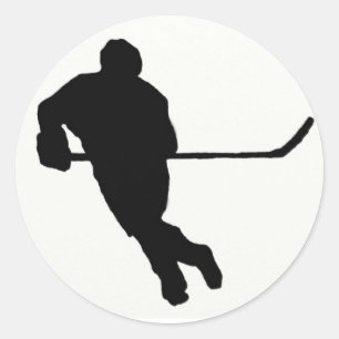 Redonda Pegatina de hockey sobre hielo