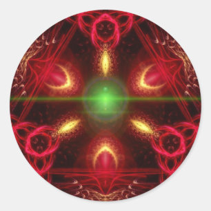 Redonda Pegatina de HolidayStar