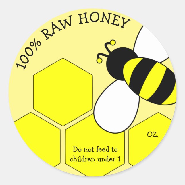 Redonda Pegatina de Honey for Sale (Anverso)