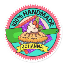 Pegatina de horneado de cocina casera