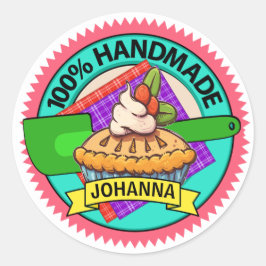 Redonda Pegatina de horneado de cocina casera