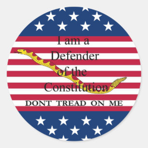 Redonda Pegatina de I-am-a-Defender