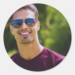 Redonda Pegatina de imagen simple Personalizado, Pegatina 