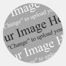 Redonda Pegatina de imágenes y Personalizables de texto