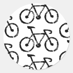 Redonda Pegatina de impresión en bicicleta de Carreras