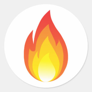 Redonda Pegatina de incendios