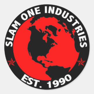 Redonda Pegatina DE INDUSTRIAS DE SLAM ONE