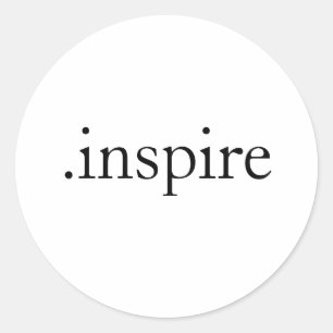 Redonda pegatina de .inspire