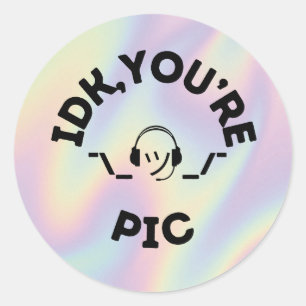 Redonda Pegatina de instructores de vuelo y futuros piloto