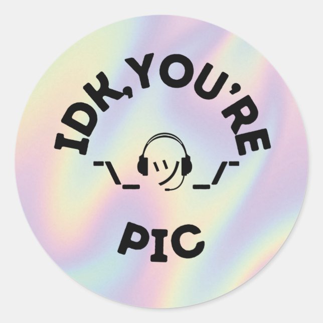 Redonda Pegatina de instructores de vuelo y futuros piloto (Anverso)