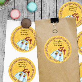 Redonda Pegatina de intercambio de cookies de Apron
