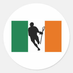 Redonda Pegatina de IRock Irlanda de la bandera de
