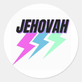 Redonda Pegatina de Jehová/Pegatina de Dios/Biblia/Fe/Rega