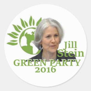 Redonda Pegatina de Jill STEIN 2016