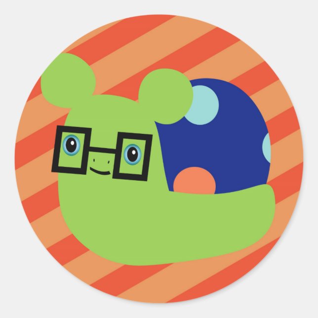 Redonda pegatina de Jimbob (Anverso)