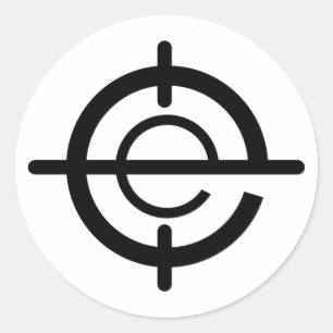 Redonda Pegatina de juegos de imágenes en la cabeza