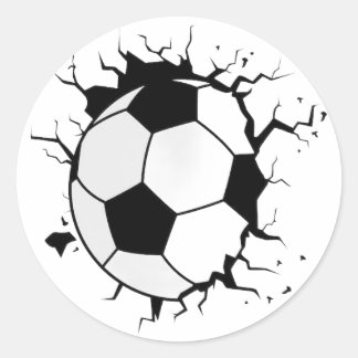 Redonda Pegatina de jugada de fútbol dinámica